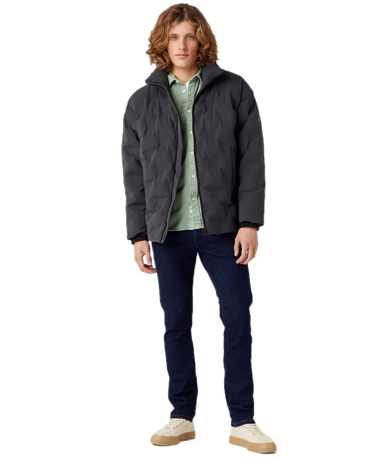 Wrangler Larston Jeans Slim Tapered Fit in Rinsewash