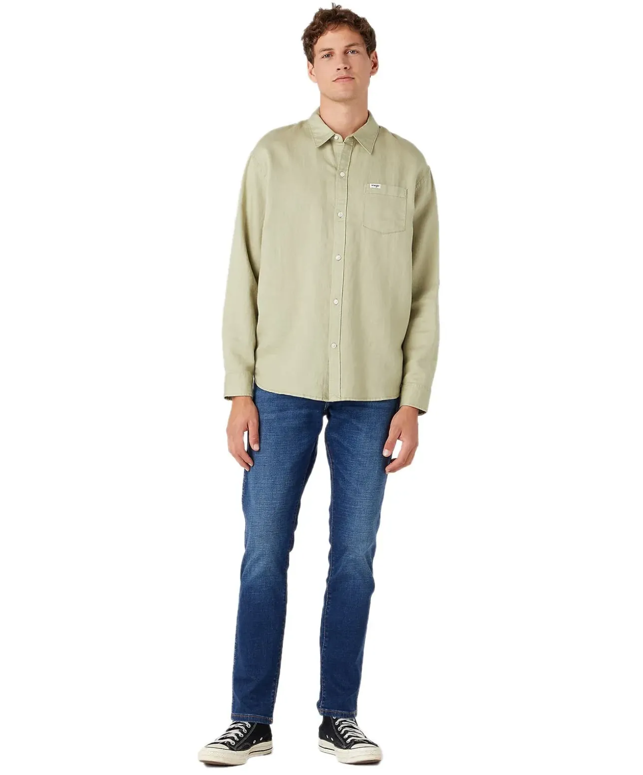 Wrangler Larston Jeans Tapered in Used Waschung
