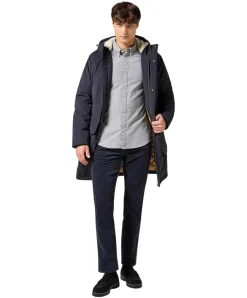 Wrangler Oxford Hemd in Grau mit Button-Down-Kragen