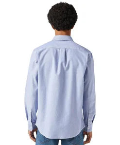 Wrangler Oxford-Hemd in hellblau mit kleinen Logo