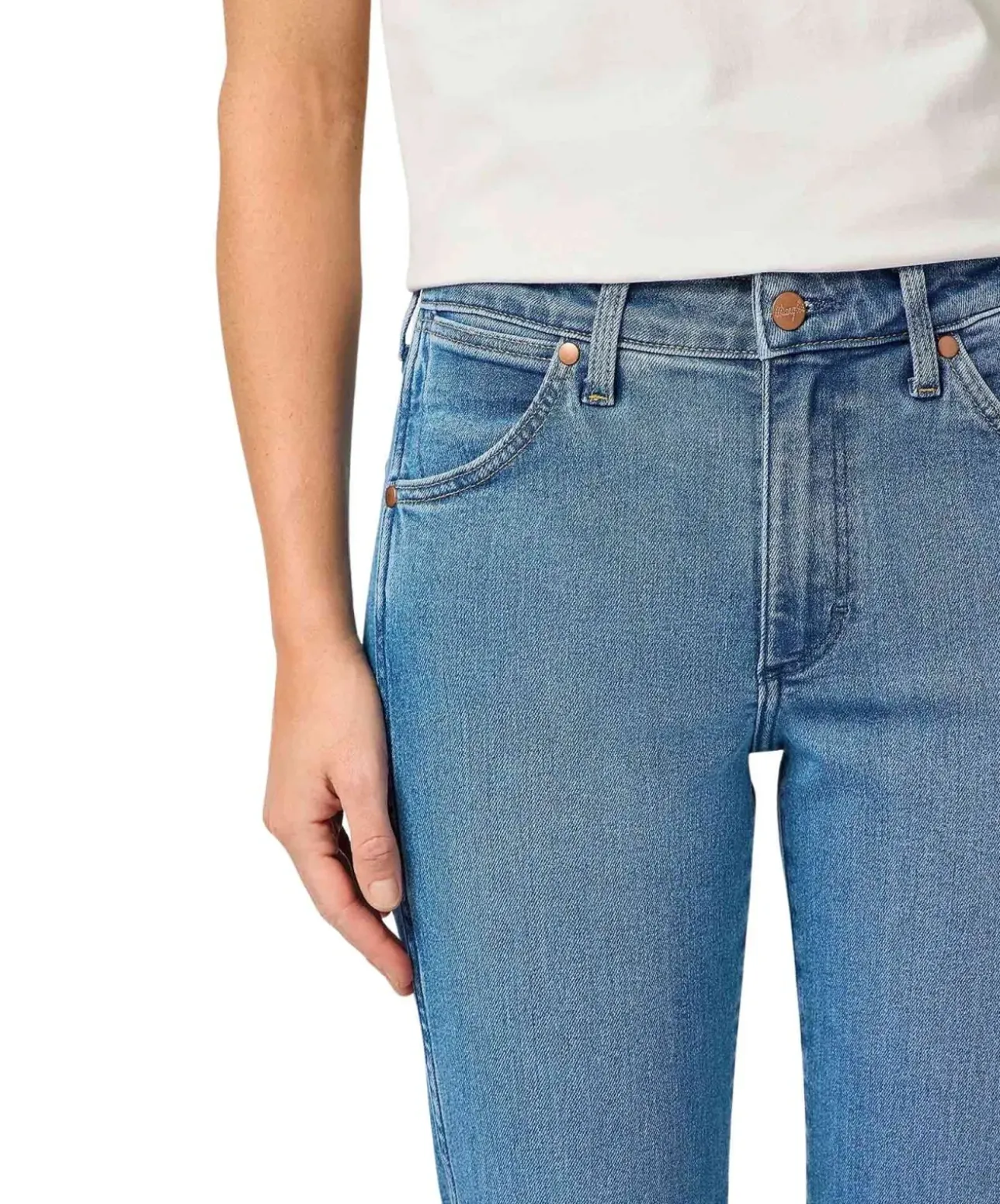 Wrangler Piper Jeans in Velvet Sky mit mittlerer Bundhöhe