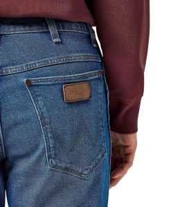 Wrangler River Jeans in Sundown Blue-Waschung