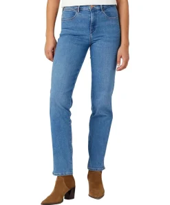 Wrangler Straight Jeans aus Body Bespoke in heller Aurelia Waschung