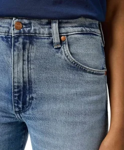 Wrangler Straight Jeans Sunset in Frosty Silver