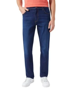 Wrangler Texas Slim fit Jeans in Dunkelblau