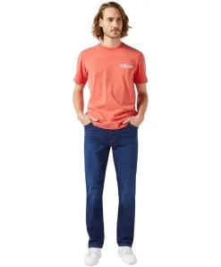 Wrangler Texas Slim fit Jeans in Dunkelblau