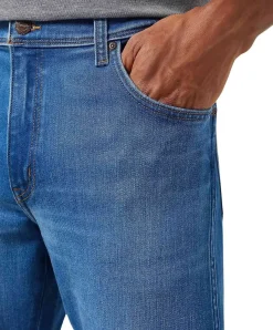 Wrangler Texas Stretch Jeans in blauer High-Stretch-Qualität