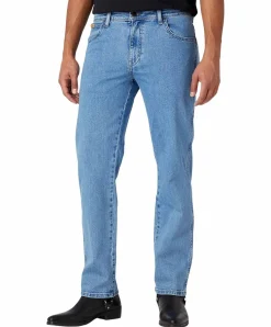 Wrangler Texas Stretch Jeans in hellblauer Waschung
