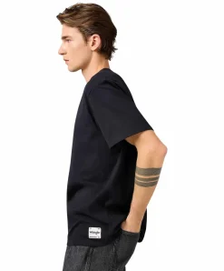 Wrangler T-Shirts Solid Tee in Schwarz