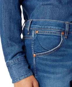 Wrangler Western Slim-Fit-Jeans Original mit leichtem Used-Look