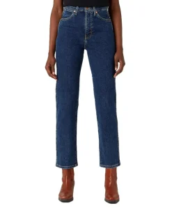 Wrangler Wild West Jeans mit hohem Bund in Stonewash
